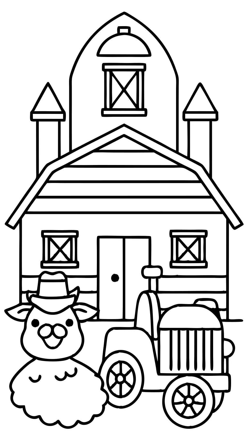 coloring pages farm